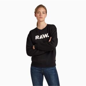 G-Star Black Sweatshirt with White Logo